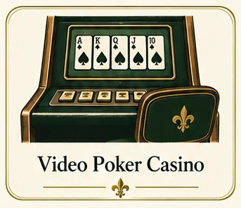 Explore Video Poker Casino at Poche Plantation — illustrated amenity guide